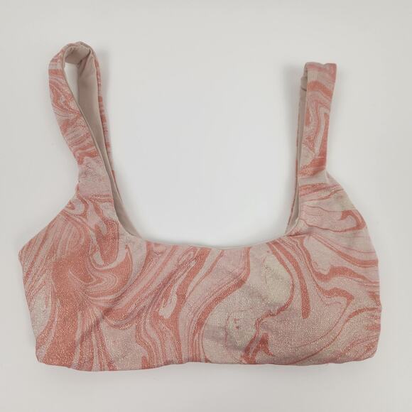 L*Space Lizzie Bikini Top in All Swirled Up Pink/Mauve Size XS NWT - Picture 3 of 6